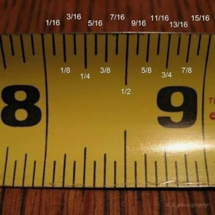 Teach fractions with a tape measure