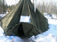 Base camp, sign reads, Mark's Mountain House.jpg