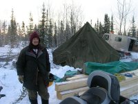 Sunday morning with Don Barrett standing by the lumber pile at Totek.jpg